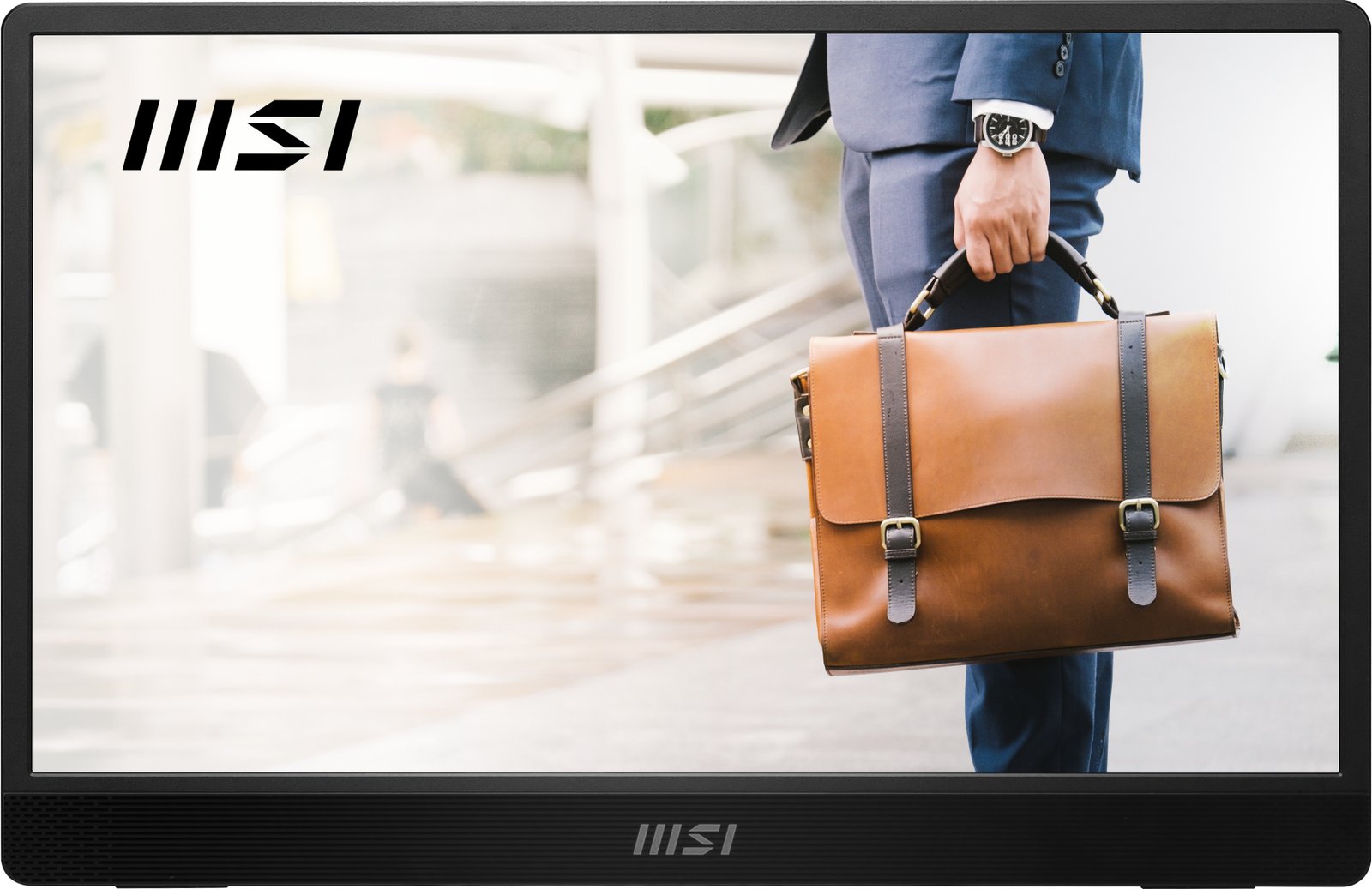 MSI PRO MP161 E2U portable TV/monitor monitor Black 39.6 cm (15.6") LED 1920 x 1080 pixels PROMP161E2U