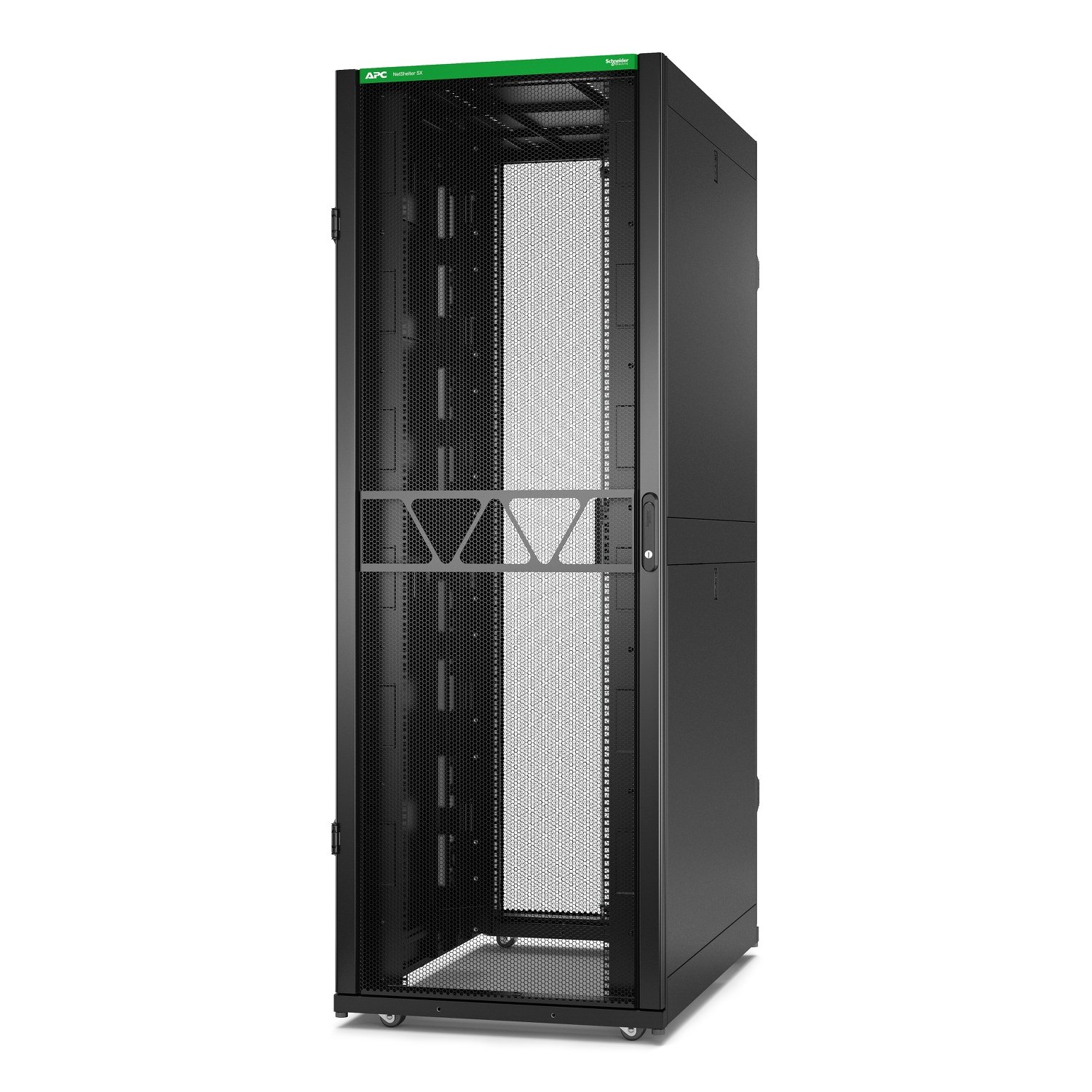 APC by Schneider Electric NetShelter SX Server Rack Gen 2, 45U, 2124H x 750W 1200D mm, with Sides, AR3355B2