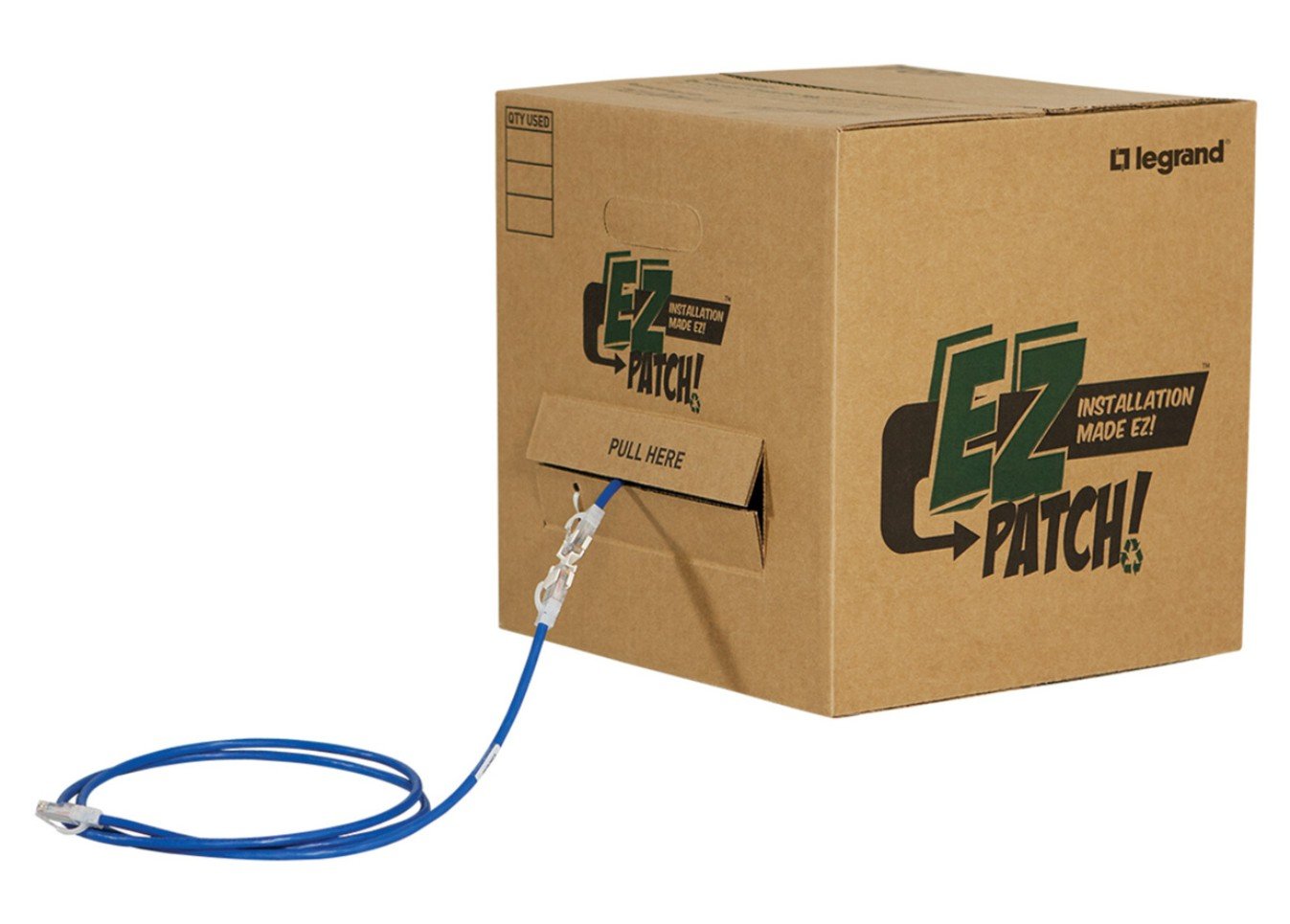 Legrand EZ Patch Box networking cable Blue 4.57 m Cat6 Round EZRD615Q50-06