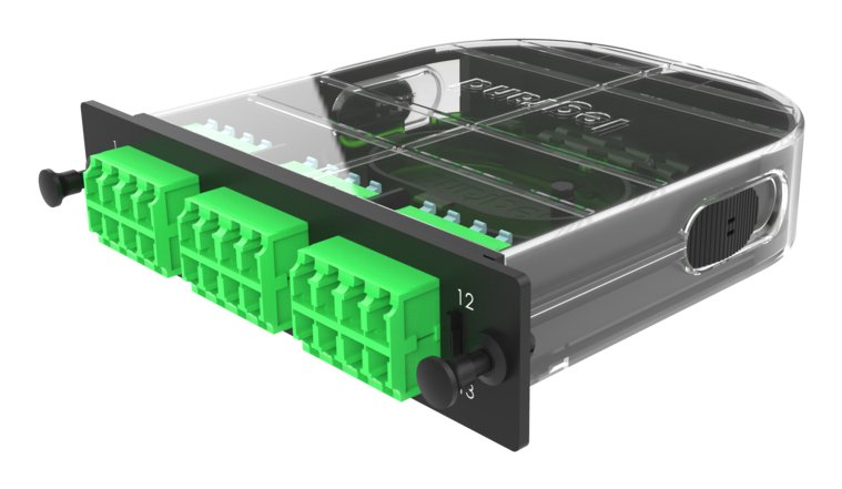 Legrand M2LCQ24-09A1A1R fibre optic adapter MPO Black, Green