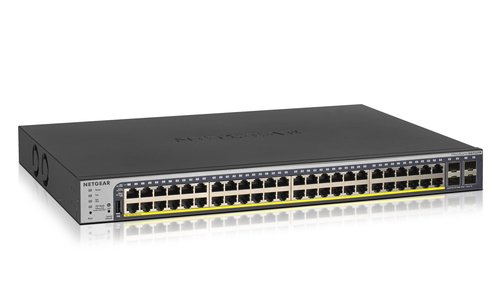 NETGEAR GS752TP Managed L2/L3/L4 Gigabit Ethernet (10/100/1000) Power over (PoE) 1U Black GS752TP-300NAS