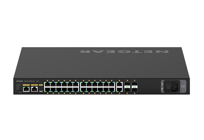 NETGEAR GSM4230P Managed L2/L3/L4 Gigabit Ethernet (10/100/1000) Power over (PoE) 1U Black GSM4230P-100NAS