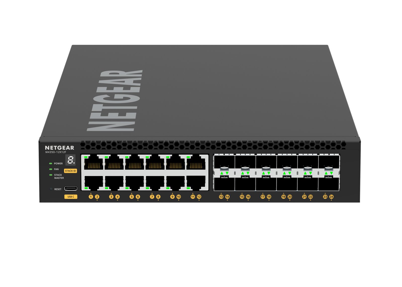 NETGEAR XSM4324 Managed L3 10G Ethernet (100/1000/10000) 1U Black XSM4324-100NES