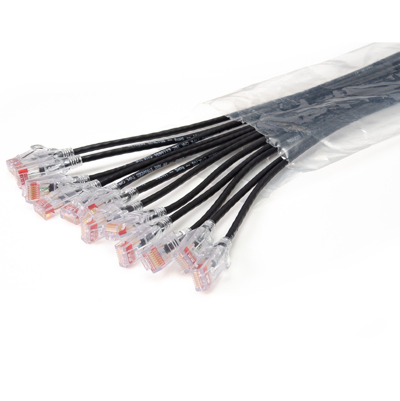 Legrand EZ Patch networking cable Black 2.13 m Cat6a Round EZFPR6A07Q12-00
