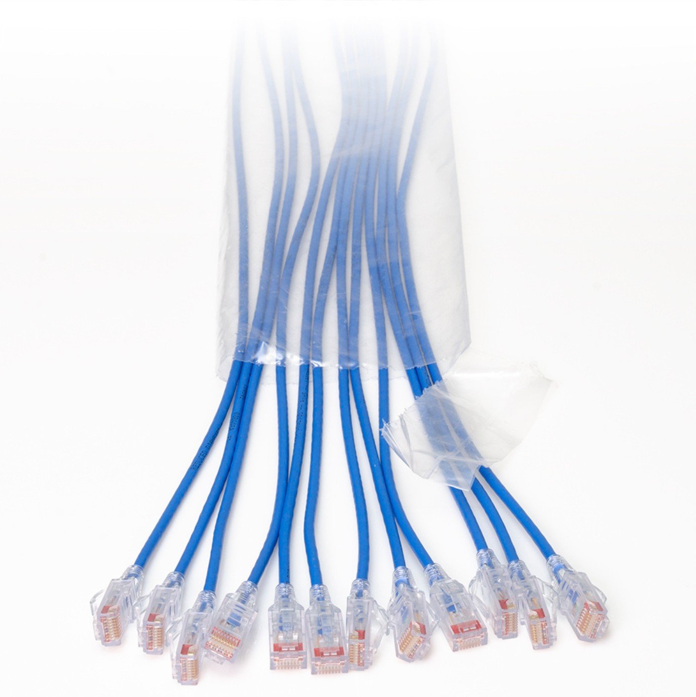 Legrand EZ Patch networking cable Blue 2.13 m Cat6a Round EZFPR6A07Q12-06
