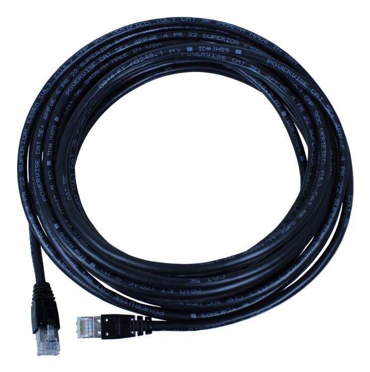 Legrand Powerwise networking cable Black 30.48 m Cat5e U/UTP (UTP) Round PW5EP100DB-00