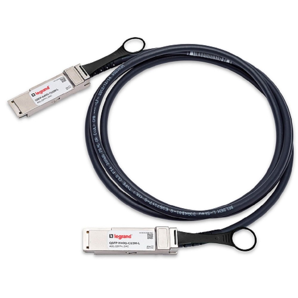 Legrand QSFP-H40G-CU4M-L InfiniBand/fibre optic cable 4 m QSFP+ Black