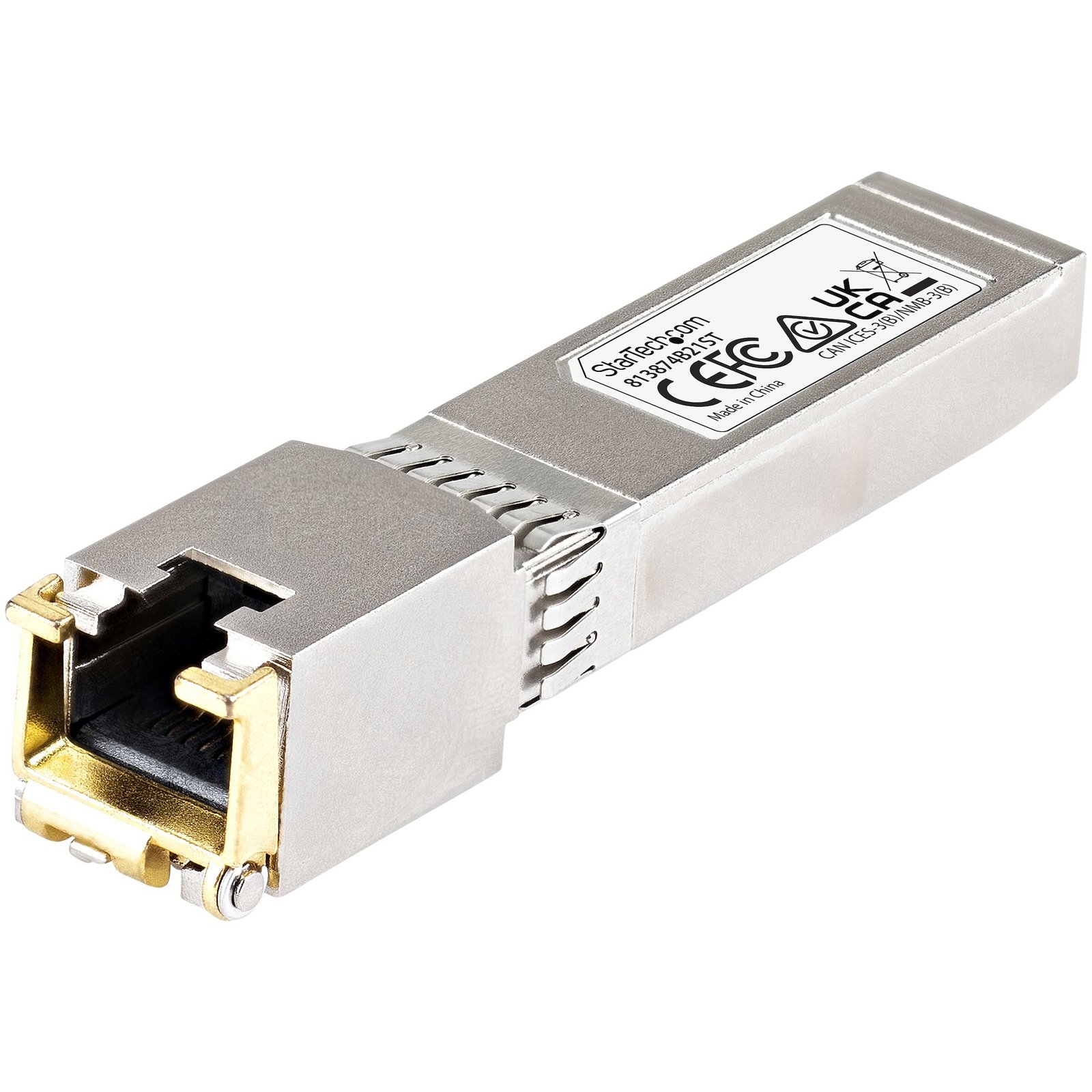 StarTech.com HPE 813874-B21 Compatible SFP+ Module - 10GBASE-T - to RJ45 Cat6/Cat5e - 10GE Gigabit 813874B21ST