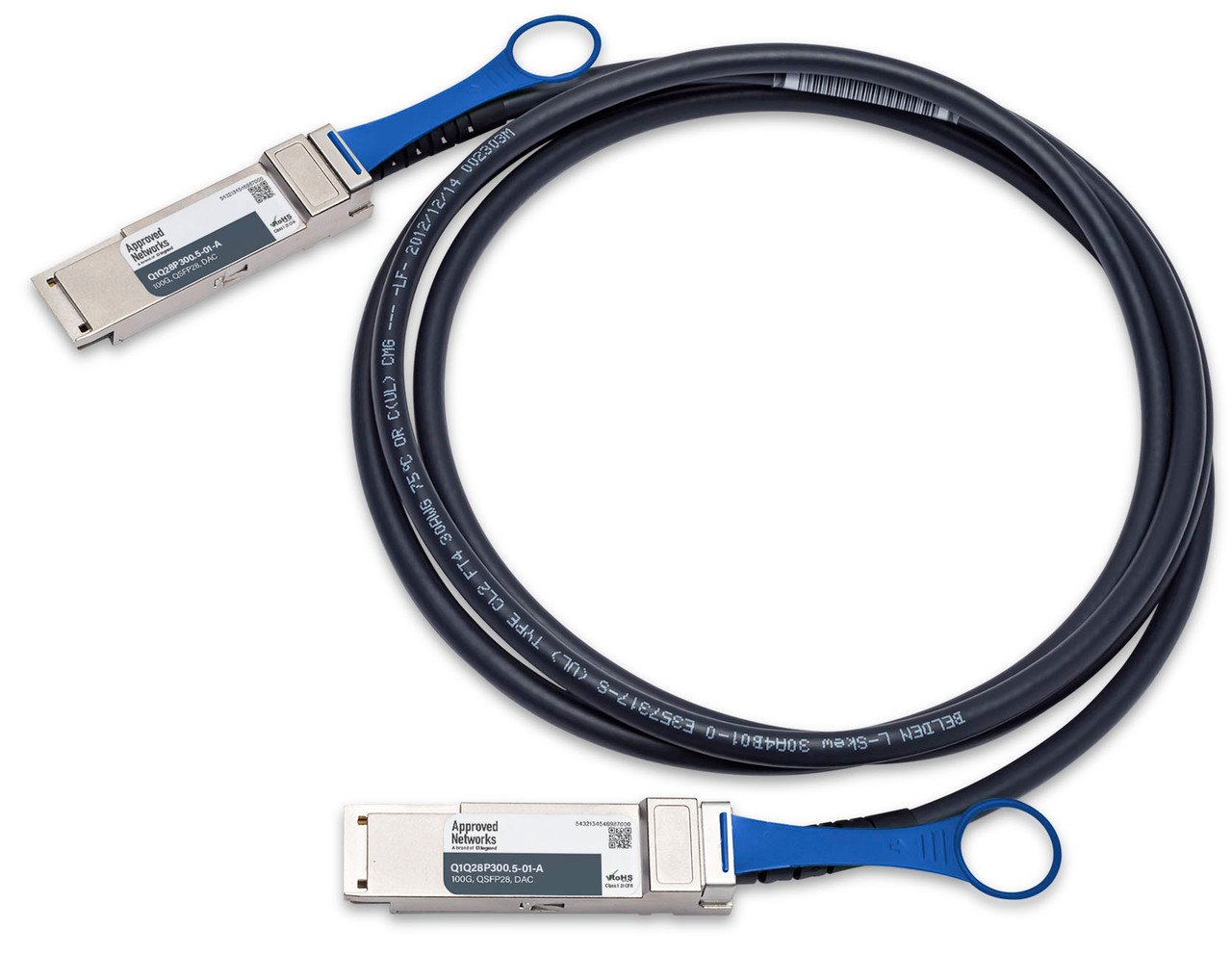 Legrand QSFP100G-CU-P InfiniBand/fibre optic cable 0.5 m QSFP28 DAC Black Q1Q28P300.5-01-A