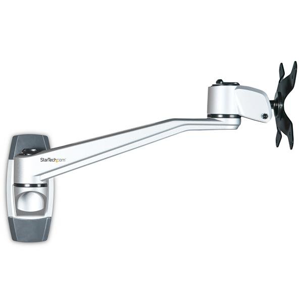 StarTech.com Wall-Mount Monitor Arm - 10.2” (26 cm) Swivel - Premium - For up to 34" (30.9lb/14kg) ARMWALLDS2