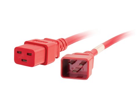 Legrand 17745 power cable Red 2.4 m C20 coupler C19