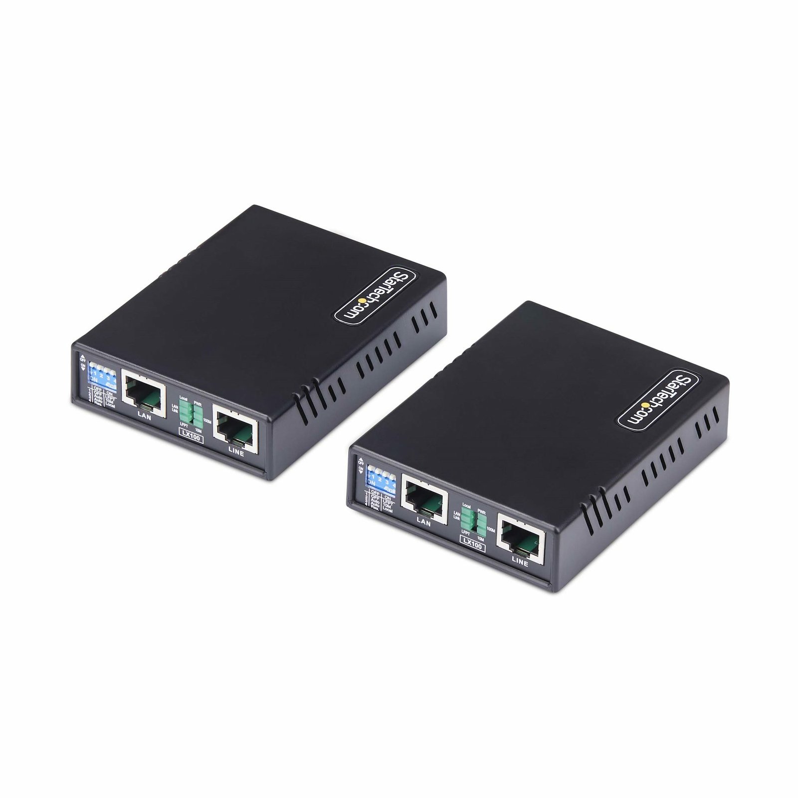 StarTech.com 10/100 Ethernet Extender Kit, Up to 0.5Mi (800M), Long-Range LAN over Single Pair C2-ETHERNET-EXTENDER