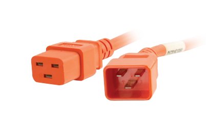 Legrand 17734 power cable Orange 1.5 m C20 coupler C19