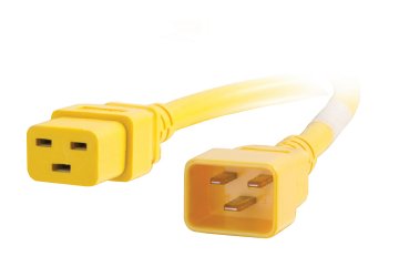 Legrand 17736 power cable Yellow 1.5 m C20 coupler C19