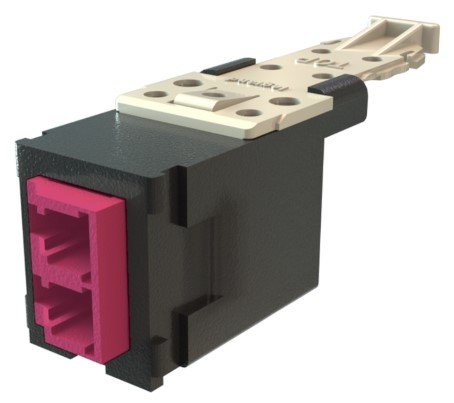 Legrand HDFM-KLC2CL-00 fibre optic adapter LC Black, Magenta