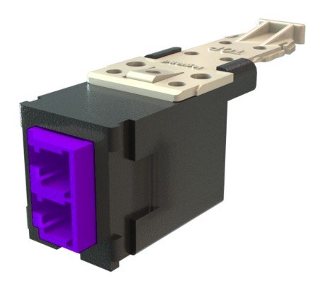 Legrand Infinium HD fibre optic adapter LC Black, Violet, White HDFM-KLC2CF-00
