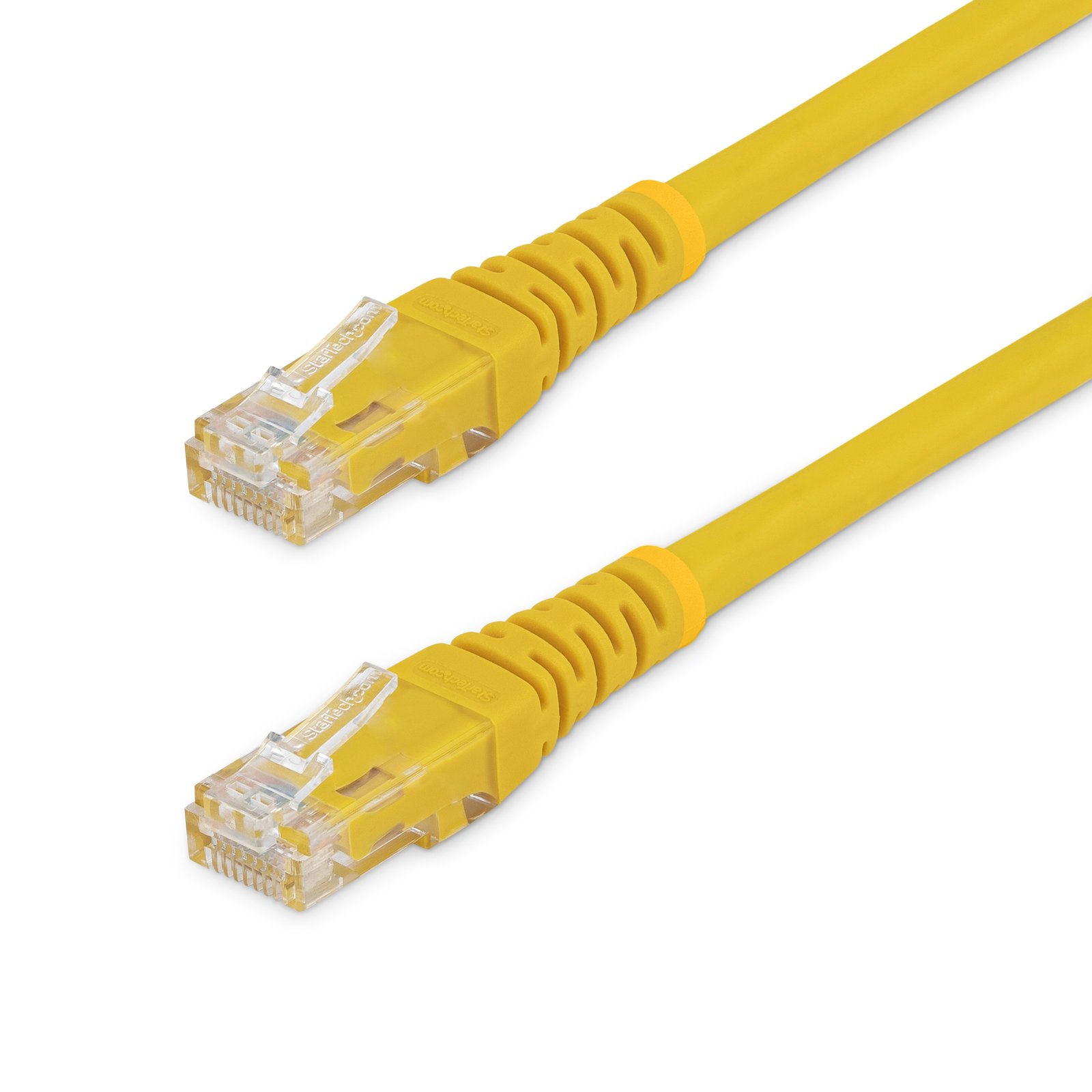 StarTech.com 20ft CAT6 Ethernet Cable - Yellow CAT 6 Gigabit Wire -250MHz 100W PoE RJ45 UTP Molded C6PATCH20YL