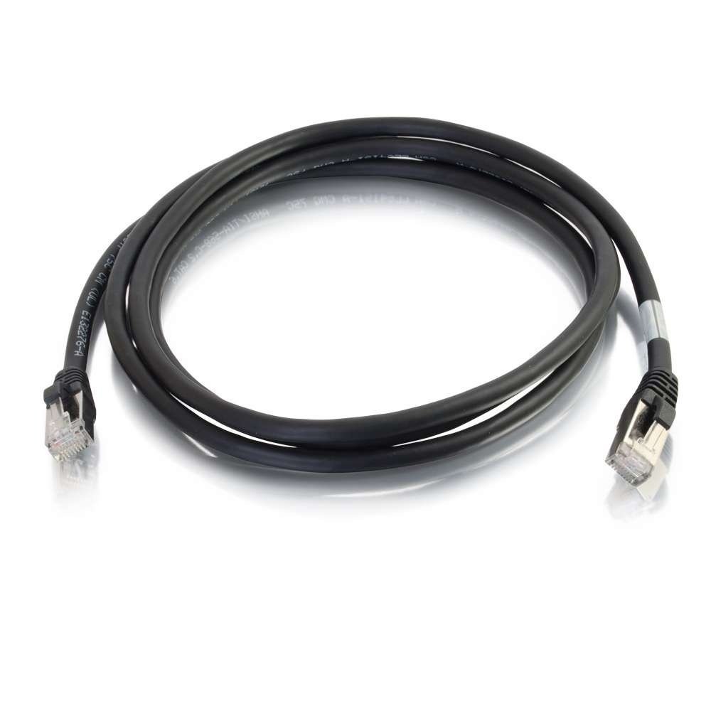 Legrand Q-Series Patch Cords, CAT6A Shielded, booted, Black, 14 FT 576A-S35-014