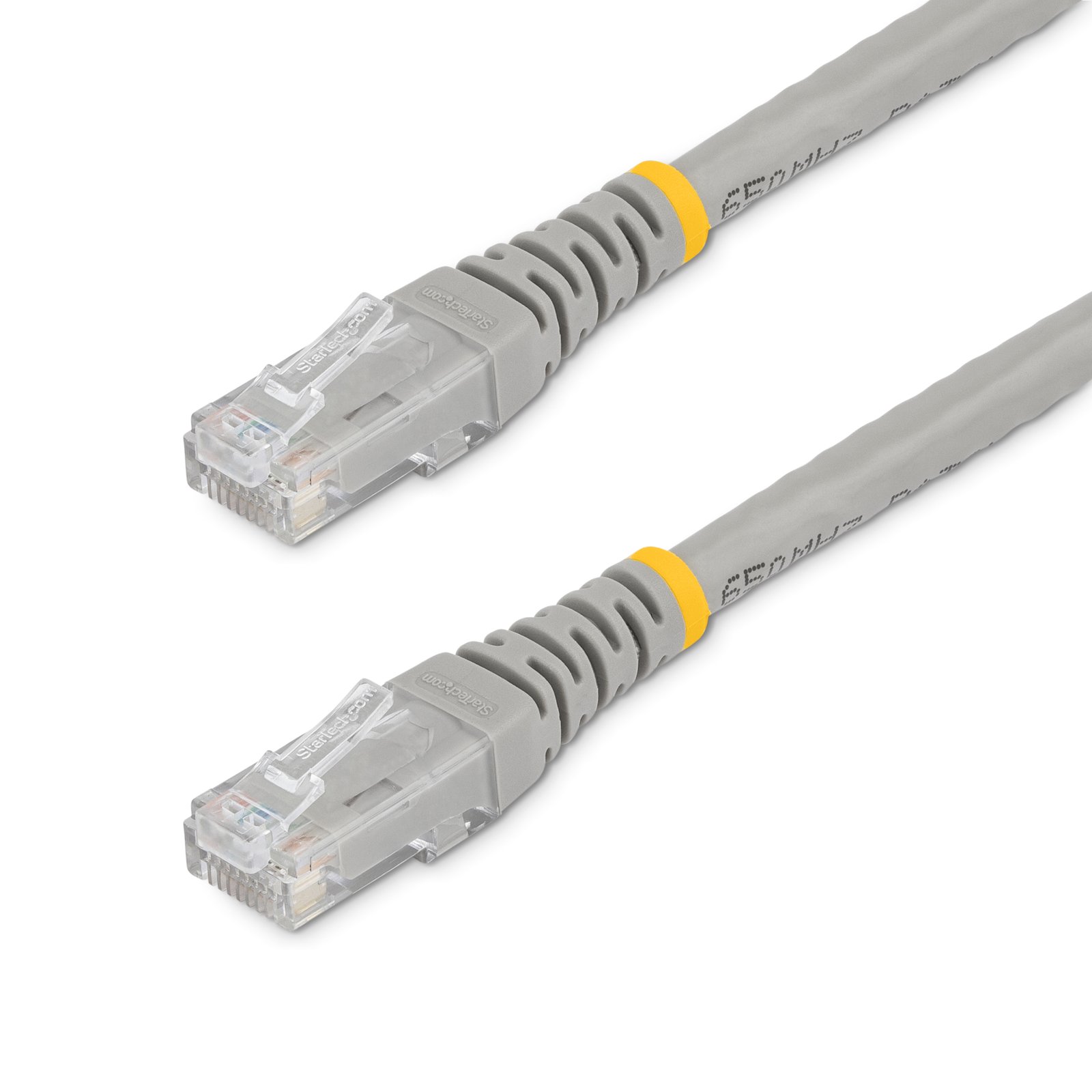 StarTech.com 3ft CAT6 Ethernet Cable - Gray CAT 6 Gigabit Wire -250MHz 100W PoE RJ45 UTP Molded C6PATCH3GR