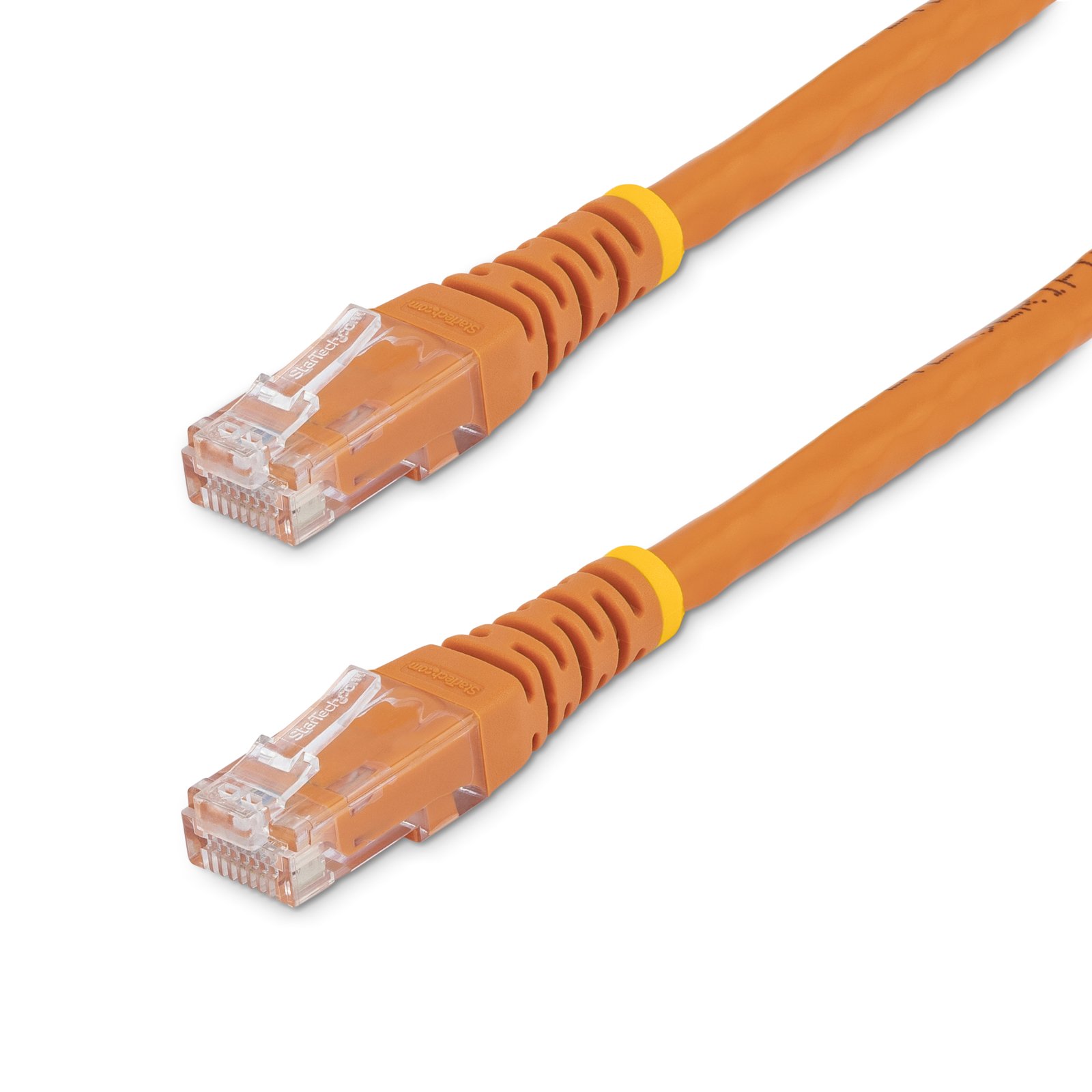 StarTech.com 6ft CAT6 Ethernet Cable - Orange CAT 6 Gigabit Wire -250MHz 100W PoE RJ45 UTP Molded C6PATCH6OR