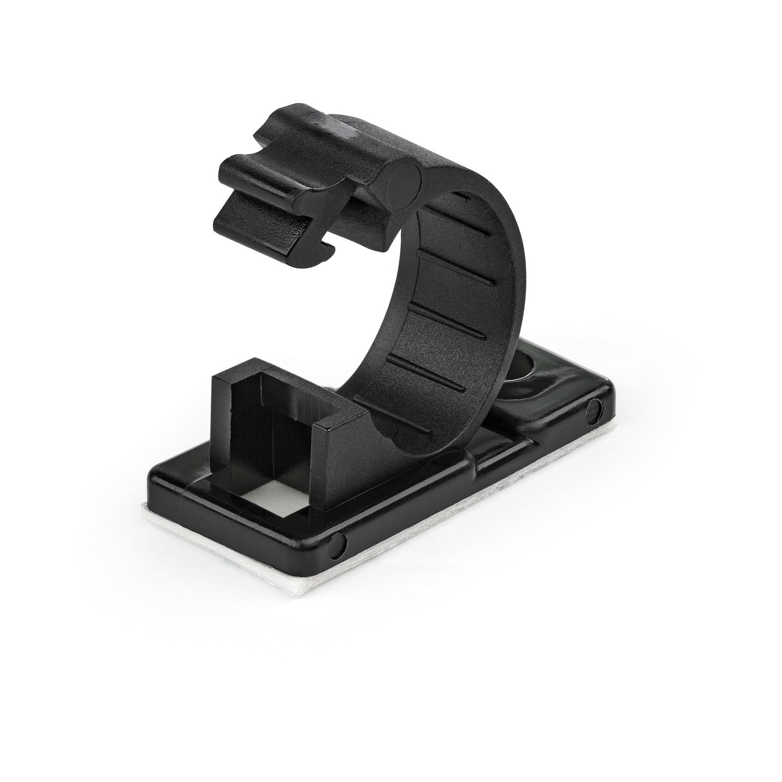 StarTech.com 100 Adhesive Cable Management Clips Black - Network/Ethernet/Office Desk/Computer Cord CBMCC2