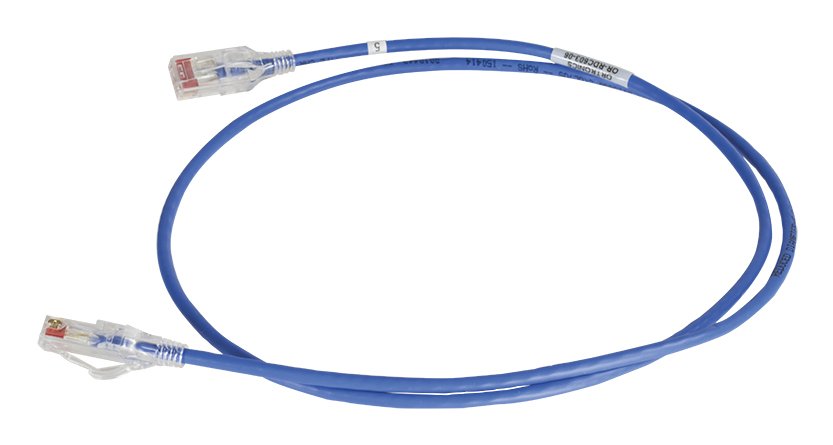 Legrand 28AWG Reduced Diameter CAT 6 channel cord, Blue, 13' RDC613-06