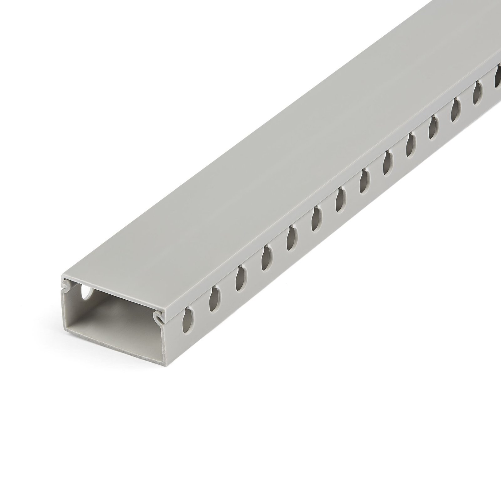 StarTech.com Open Slot Cable Management Raceway with Cover, 2"(50mm)W x 1"(25mm)H - 6.5ft(2m) CBMWD5025