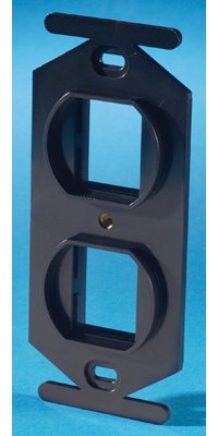 Legrand TracJack 106-Type Frame, Two-Port, Black 40800017-00