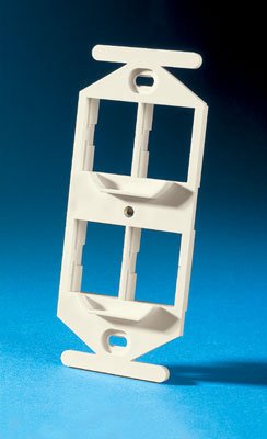 Legrand TracJack 106-Type Frame, Four-Port, Wiremold Ivory 40800019-99