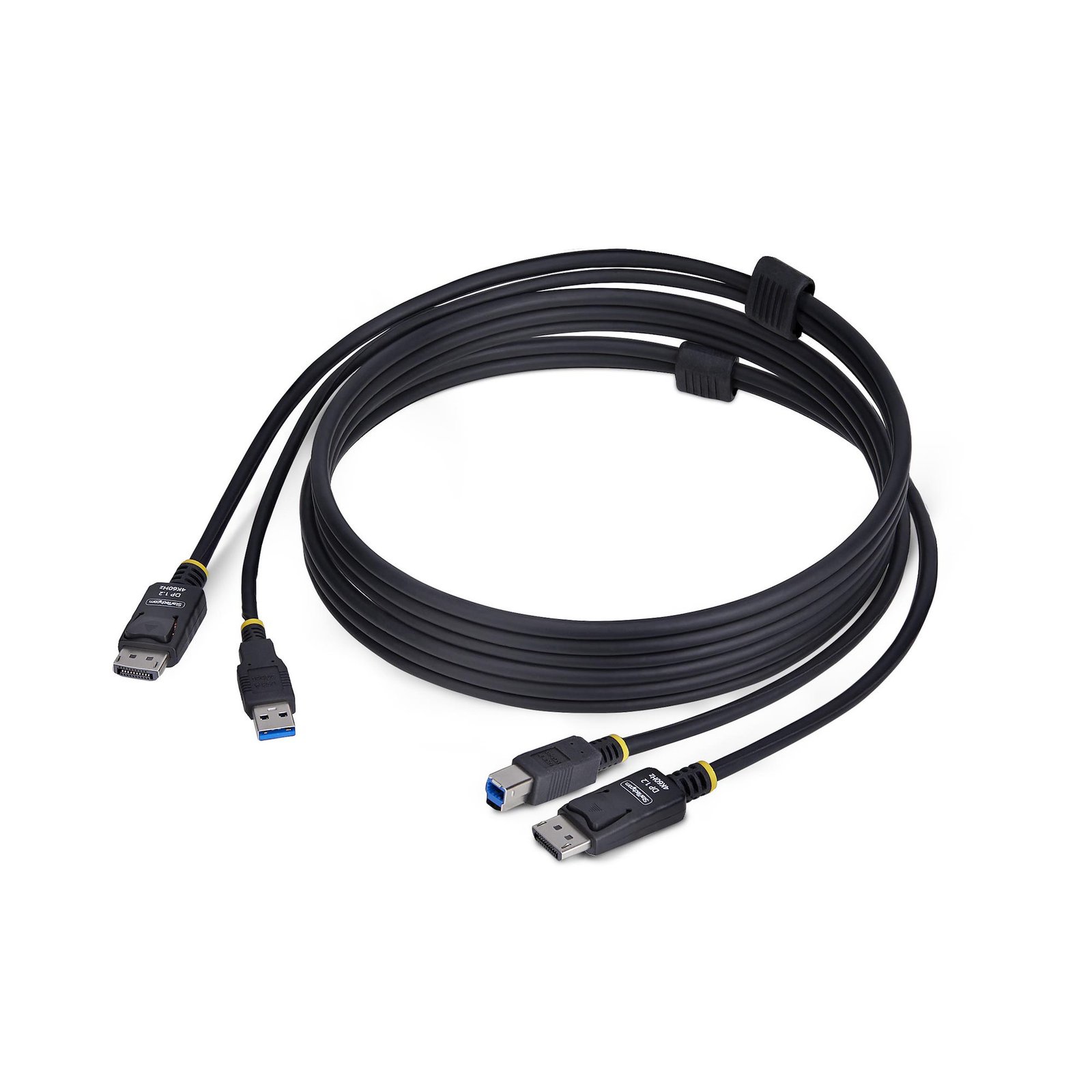 StarTech.com 6ft (1.8m) DisplayPort and USB 5Gbps KVM Cable, 4K 60Hz, Universally Compatible DP DU1226-KVM-CABLE