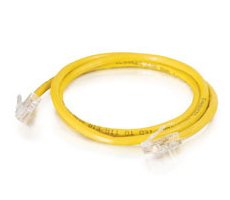 Legrand Q-Series Patch Cords, CAT5E, Non-Booted, Yellow, 1 FT 560-115-001