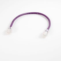 Legrand Q-Series Patch Cords, CAT5E, Non-Booted, Purple, 1 FT 560-145-001