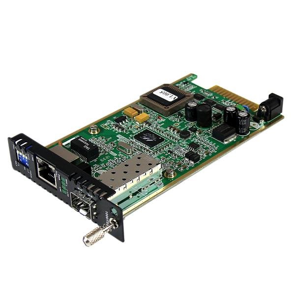 StarTech.com Gigabit Ethernet Fiber Media Converter Card Module with Open SFP Slot ET91000SFP2C