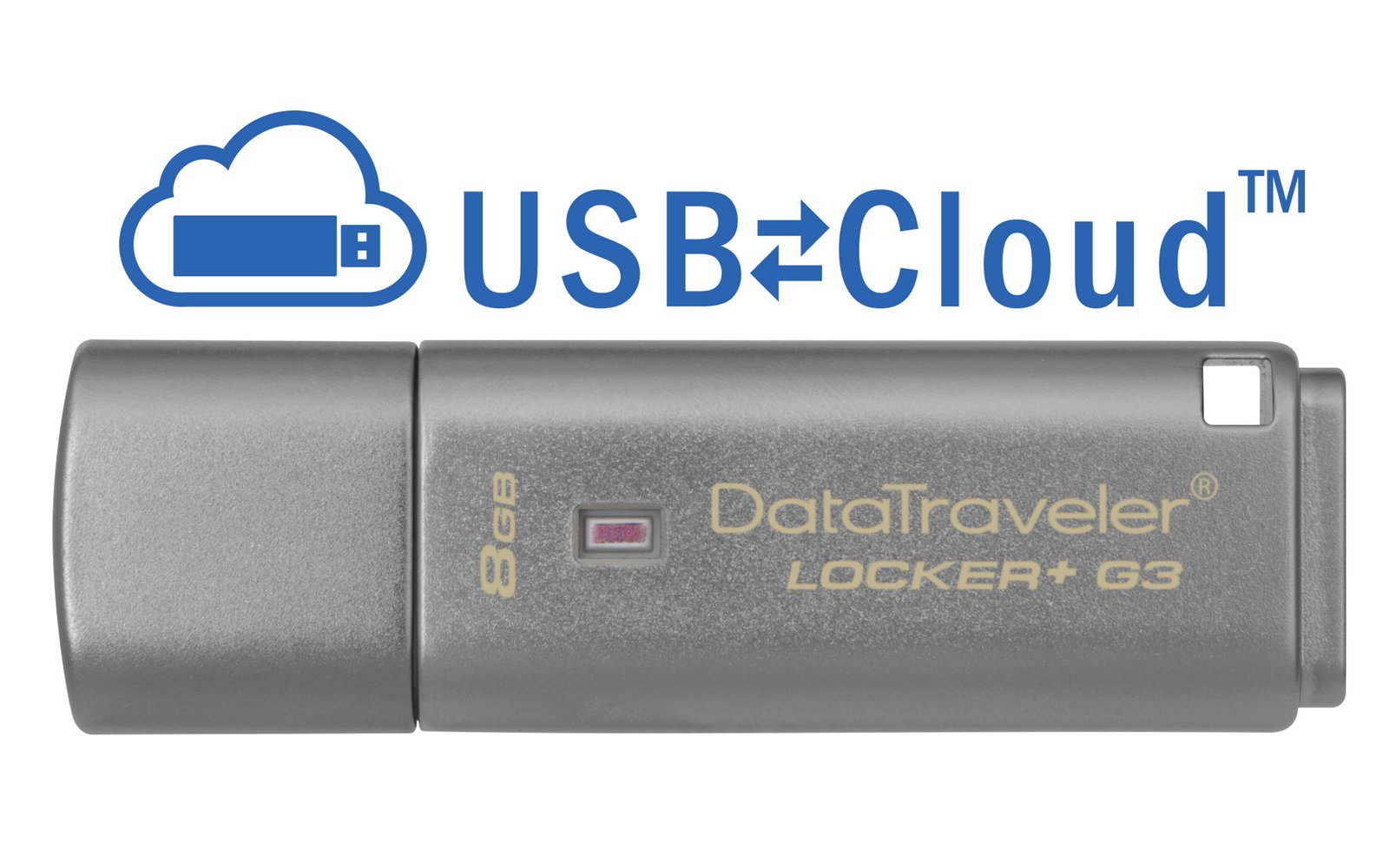 Kingston Technology DataTraveler Locker+ G3 8GB USB flash drive Type-A 3.2 Gen 1 (3.1 Silver DTLPG3/8GBCL