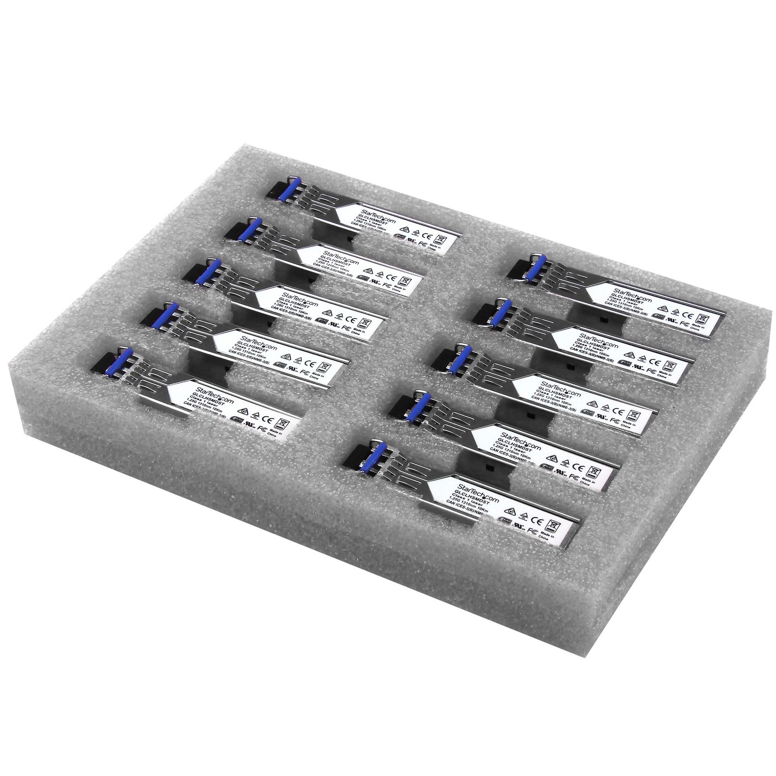 StarTech.com Cisco GLC-LH-SMD Compatible SFP Module (10 Pack) - 1000BASE-LX/LH - 1GbE Single Mode GLCLHSMD10ST