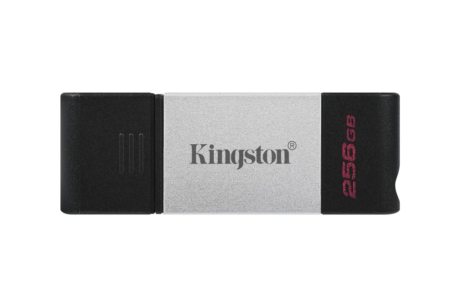 Kingston Technology DataTraveler 80 USB flash drive 256 GB Type-C 3.2 Gen 1 (3.1 Black, Silver DT80/256GB