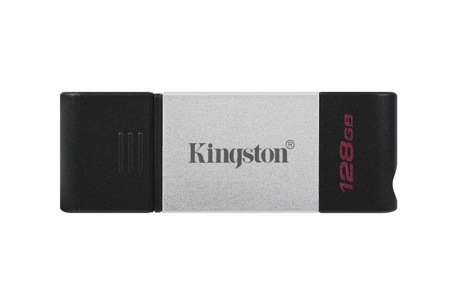 Kingston Technology DataTraveler 80 USB flash drive 128 GB Type-C 3.2 Gen 1 (3.1 Black, Silver DT80/128GB