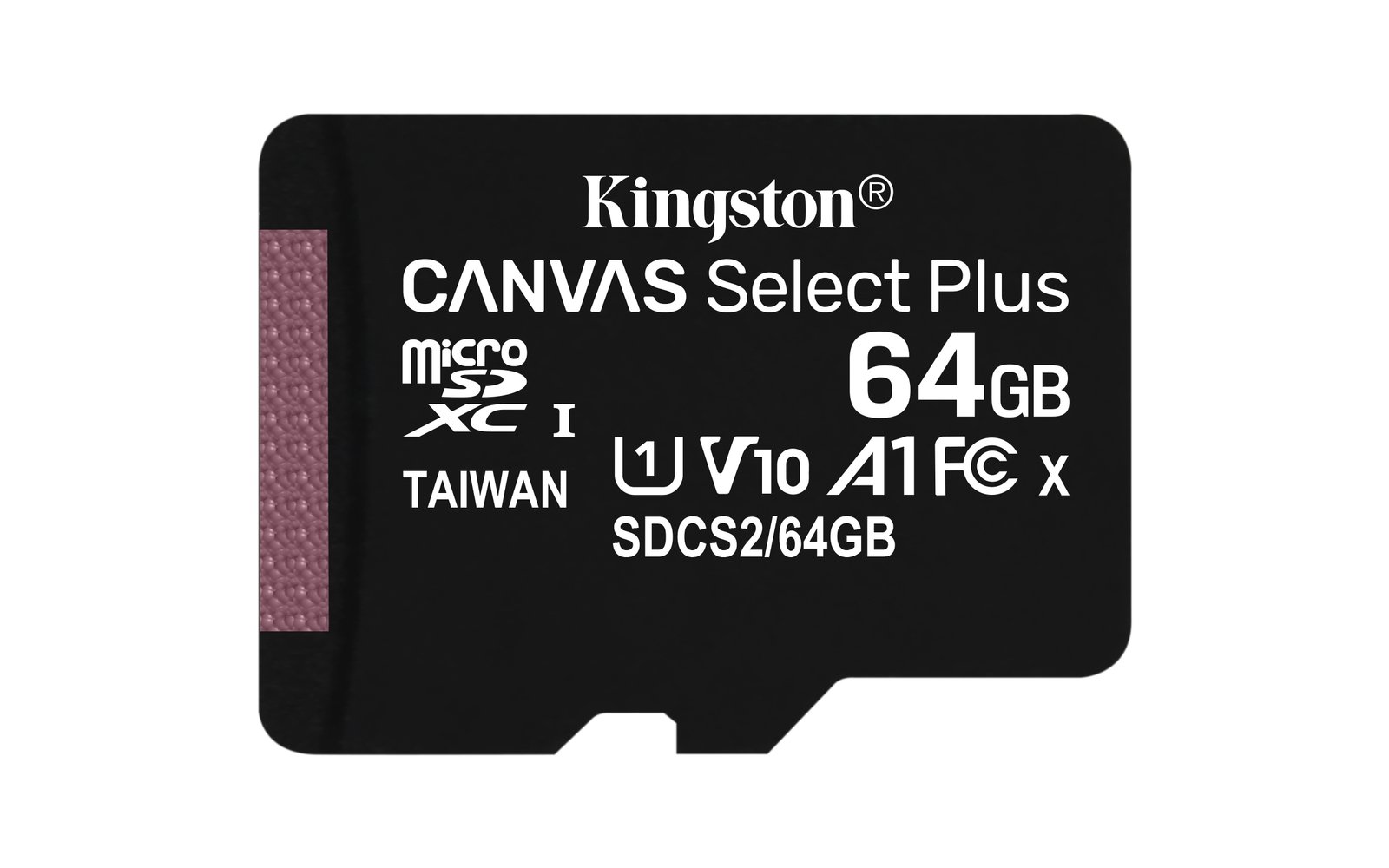 Kingston Technology 64GB micSDXC Canvas Select Plus 100R A1 C10 Single Pack w/o ADP SDCS2/64GBSP