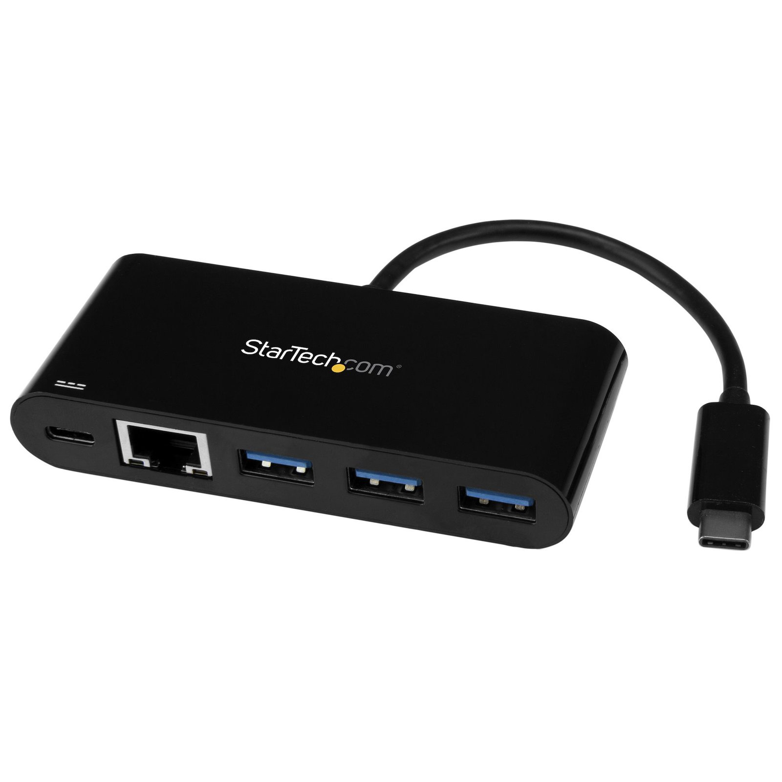 StarTech.com 3 Port USB-C Hub with Gigabit Ethernet & 60W Power Delivery Passthrough Laptop HB30C3AGEPD