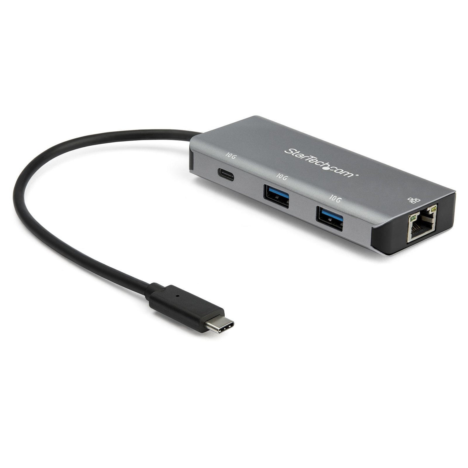 StarTech.com 3 Port USB C Hub with Gigabit Ethernet RJ45 GbE - 2x USB-A, 1x USB-C - SuperSpeed HB31C2A1CGB