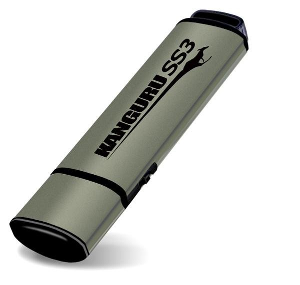 iStorage Kanguru SS3™ SuperSpeed USB3.0 64GB |Secure Flash Drive| Physical Write Protect Switch | KF3WP-64G