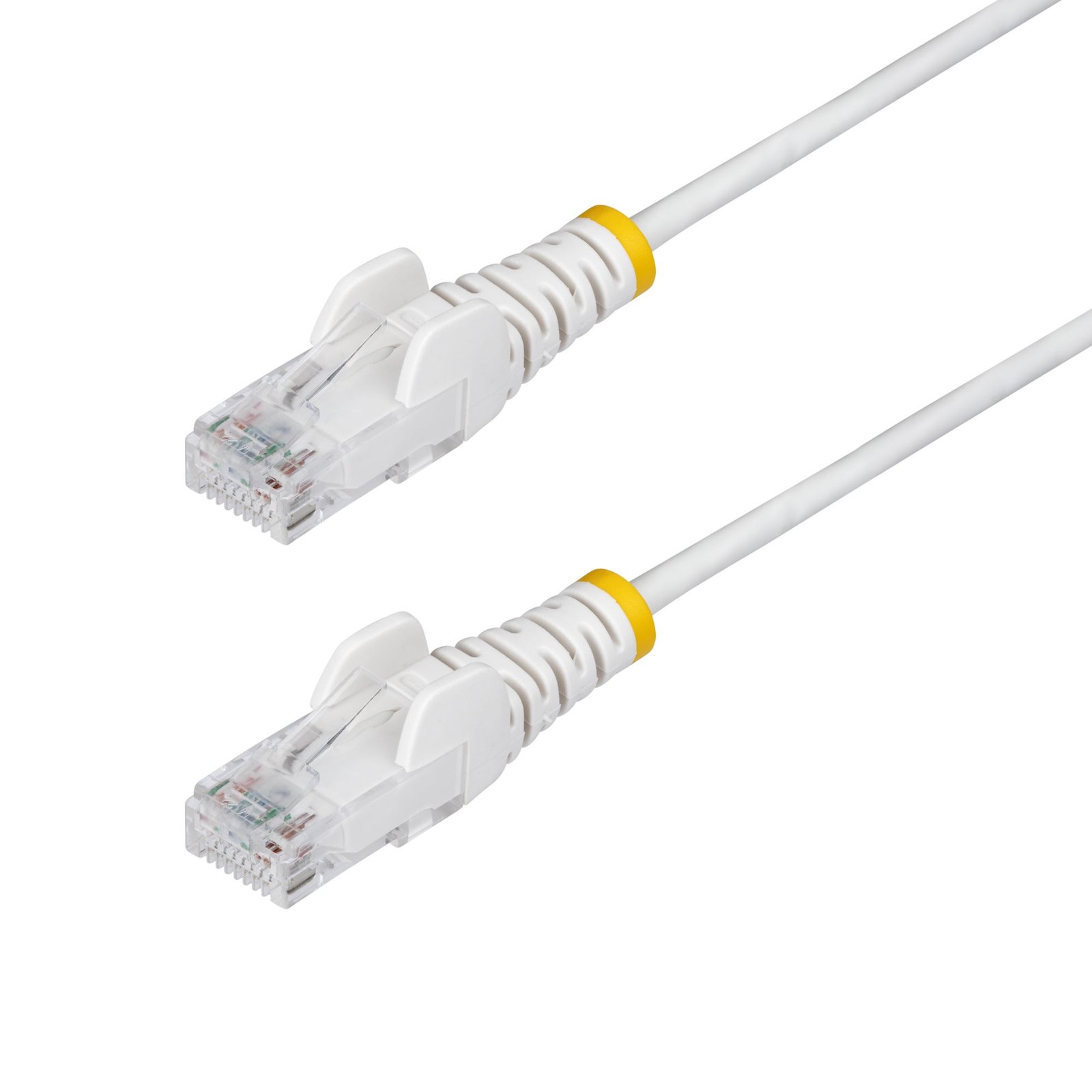 StarTech.com 7ft White Slim CAT6 Ethernet Cable, Snagless, 100W PoE, UTP, LSZH, 28AWG Pure Bare N6PAT7WHS