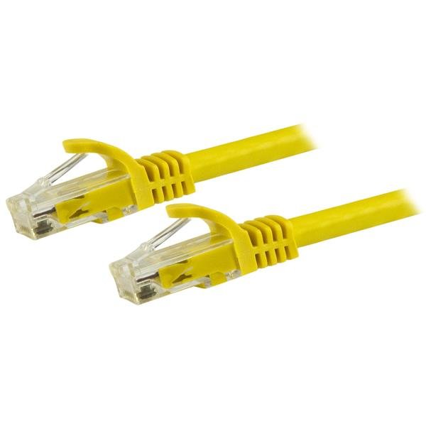 StarTech.com 14ft CAT6 Ethernet Cable - Yellow CAT 6 Gigabit Wire -250MHz 100W PoE RJ45 UTP N6PATCH14YL