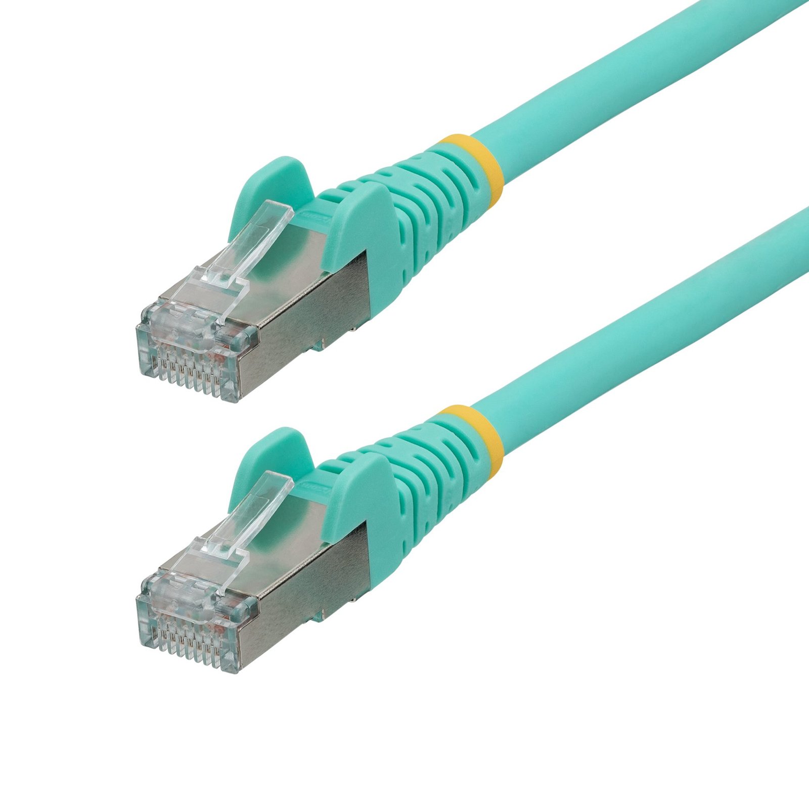StarTech.com 6in CAT6a Ethernet Cable - Aqua - Low Smoke Zero Halogen (LSZH) - 10GbE 500MHz 100W NLAQ-6IN-CAT6A-PATCH