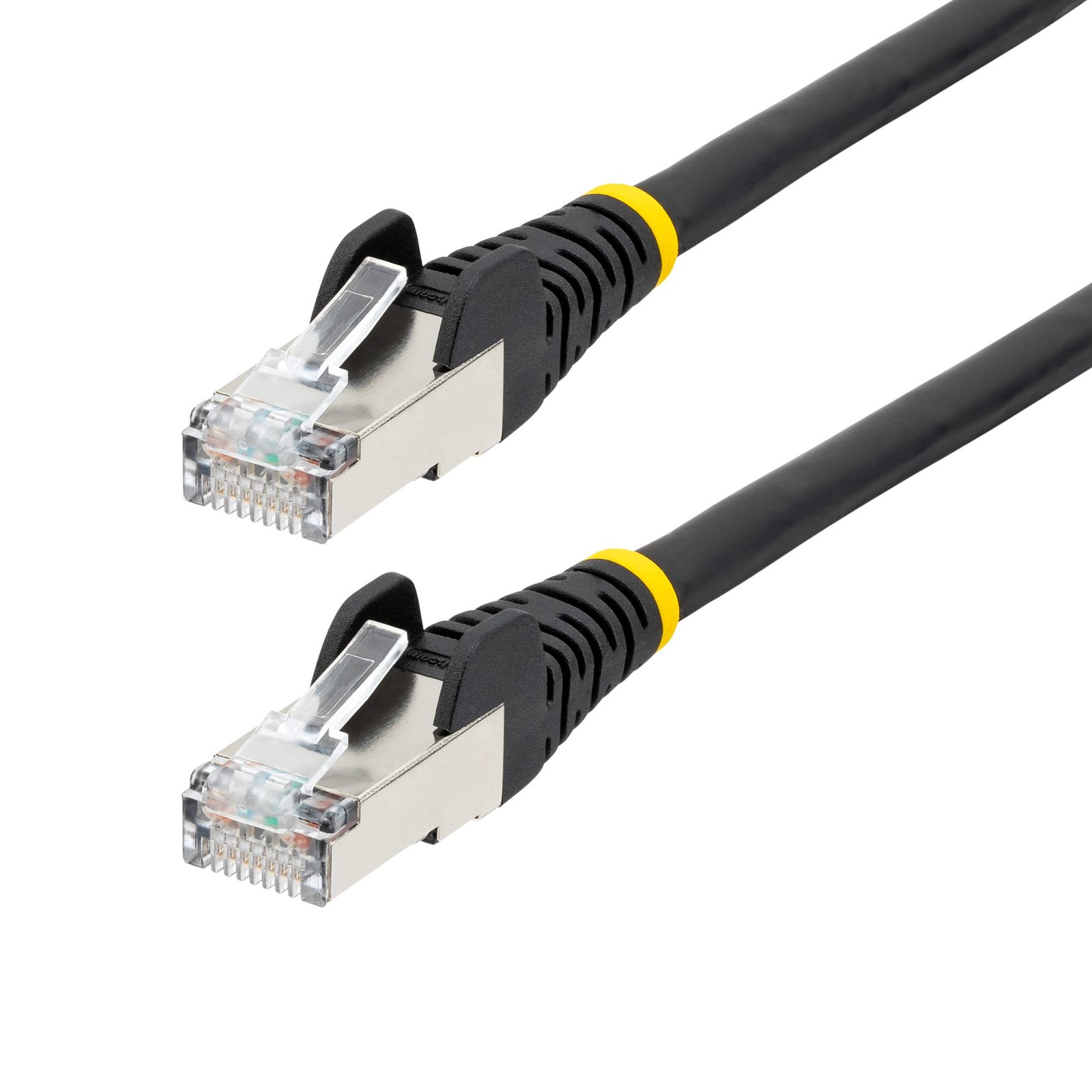 StarTech.com 50ft Black CAT6a Ethernet Cable, Snagless RJ45, 10GbE, 100W PoE++, S/FTP, LSZH, 27AWG NLBK-50F-CAT6A-PATCH