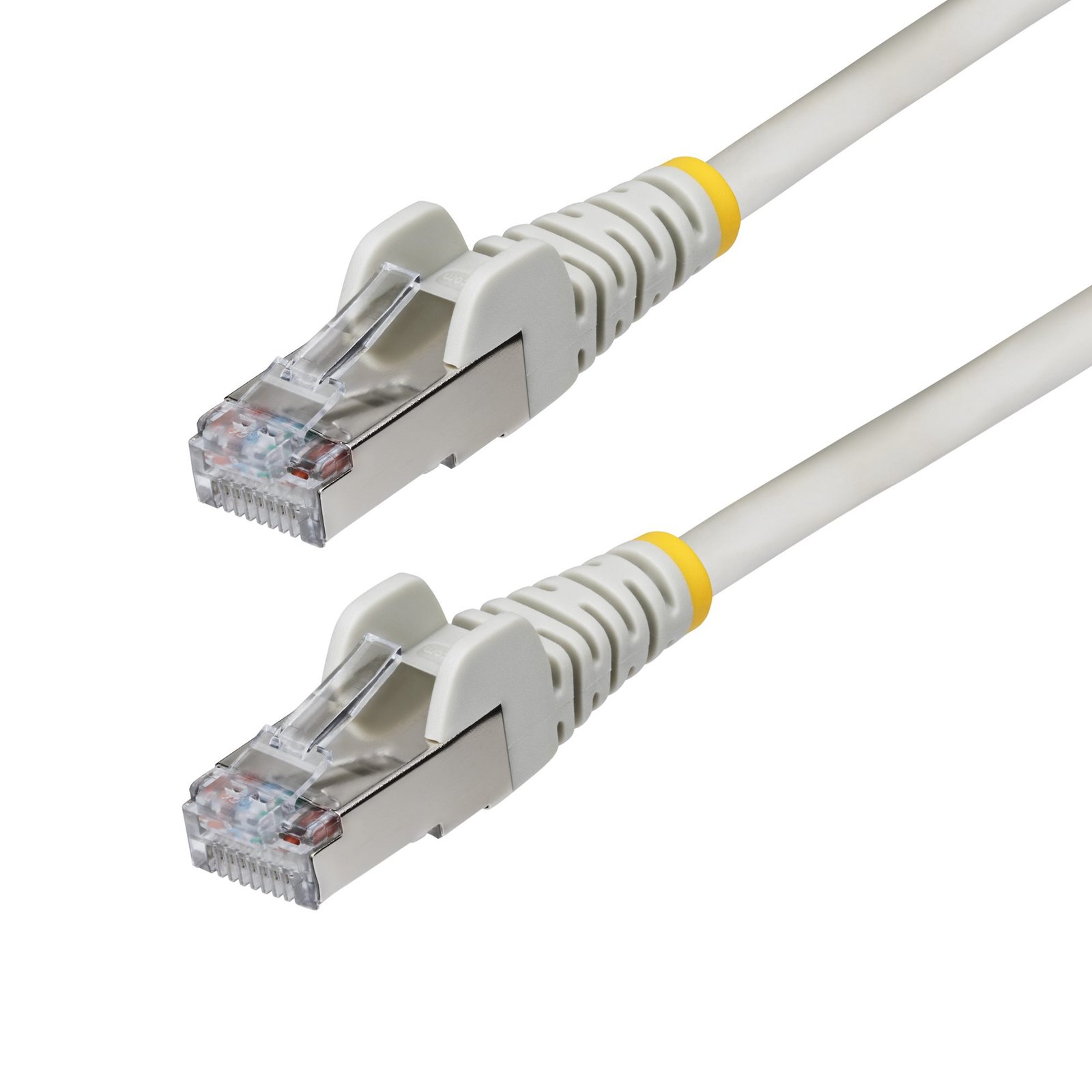 StarTech.com 50ft Gray CAT6a Ethernet Cable, Snagless RJ45, 10GbE, 100W PoE++, S/FTP, LSZH, 27AWG NLGR-50F-CAT6A-PATCH