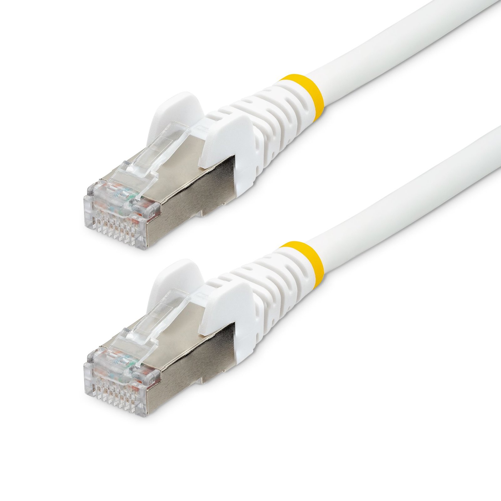StarTech.com 3ft CAT6a Ethernet Cable - White - Low Smoke Zero Halogen (LSZH) - 10GbE 500MHz 100W NLWH-3F-CAT6A-PATCH