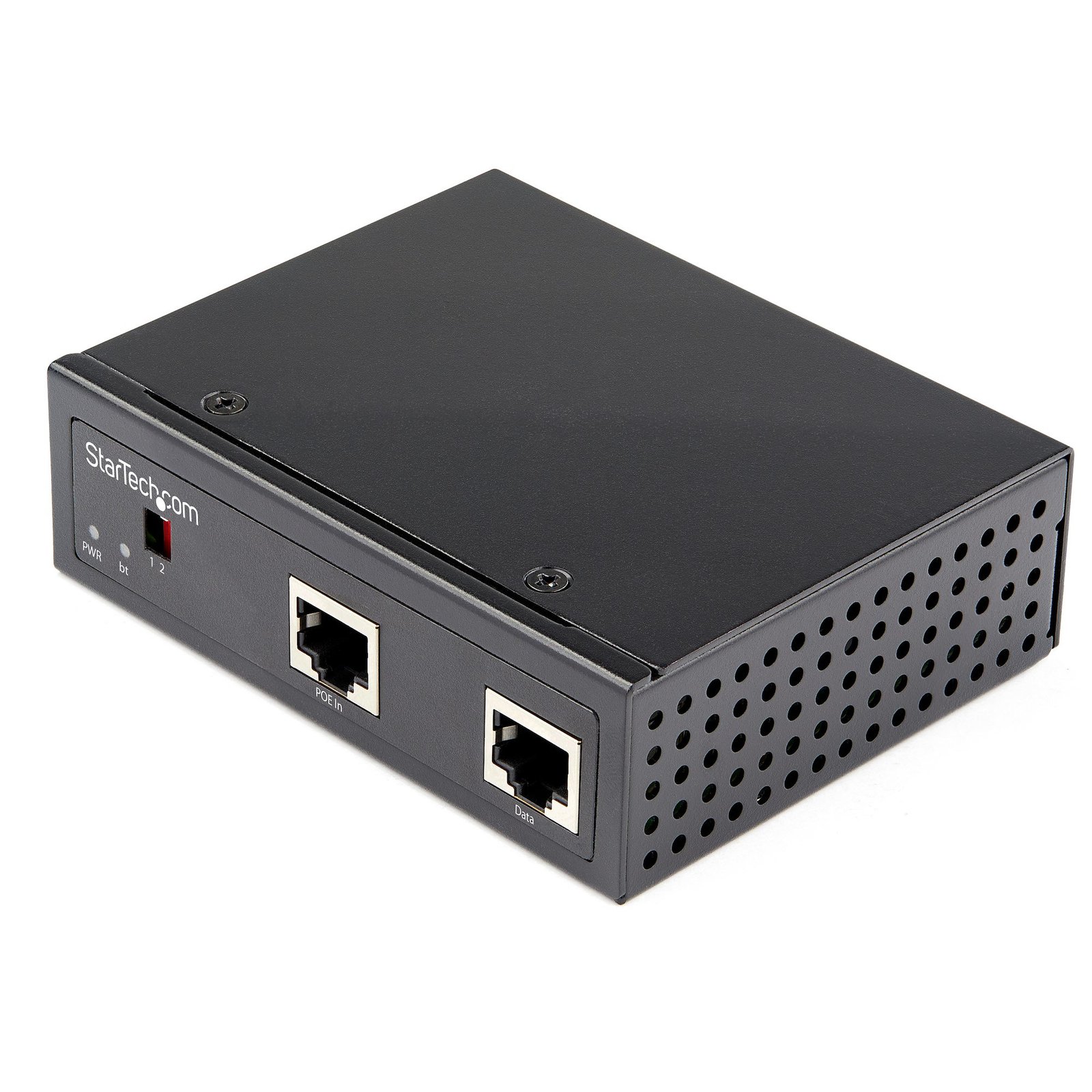 StarTech.com Industrial Gigabit PoE Splitter - 90W High Speed Power over Ethernet - 12-48V DC POESLT1G48V