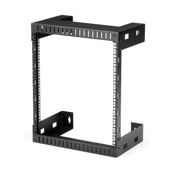StarTech.com 2-Post 12U Heavy-Duty Wall-Mount Network Rack, 19" Open Frame Server 12" Deep, Wall RK12WALLO