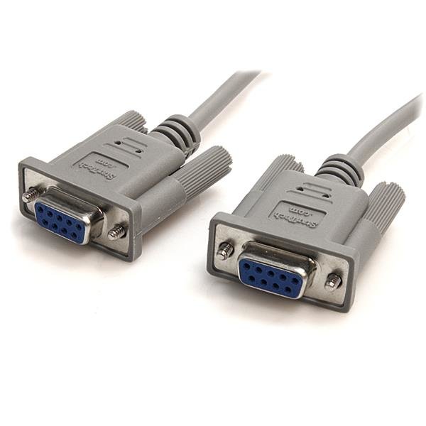 StarTech.com 10 ft DB9 RS232 Serial Null Modem Cable F/F SCNM9FF